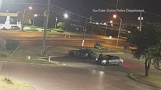 Dallas police releases footage of Shreveport man allegedly carjacking, shooting officer