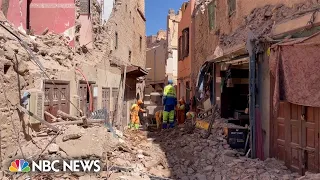 Footage shows buildings in ruins after Morocco earthquake