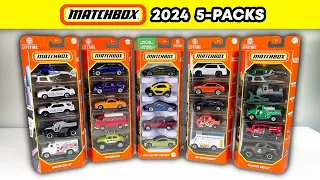UNBOXING: 2024 Matchbox 5-Packs - MBX Electric Drivers, Volkswagen, MBX Rescue III, Wildfire Rescue
