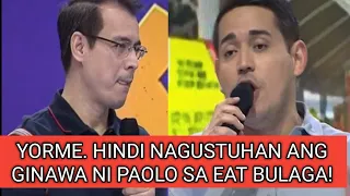 Isko napikon sa ginawa na ito ni Paolo Contis sa eat bulaga na ikinagulat ng marami!