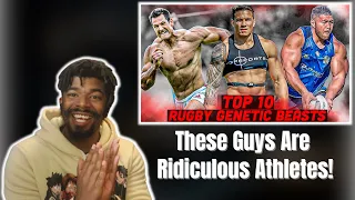 NFL FAN REACTS TO Top 10 GENETIC FREAKS Of Rugby | The Ultimate BEAST MODE ATHLETES