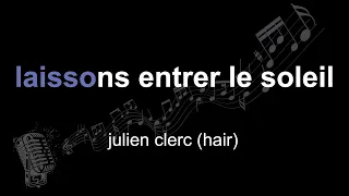 julien clerc (hair) | laissons entrer le soleil | lyrics | paroles | letra |