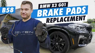 DIY BMW X3 G01 M40i Rear brake pads replacement (B58)