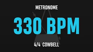 330 BPM 4/4 - Best Metronome (Cowbell)