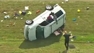 Florida Woman Flips Van in a Wild Police Chase