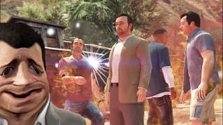 Everyone suffered greatly in the cutscenes！In traffic at a speed of 9999999! - GTA5
