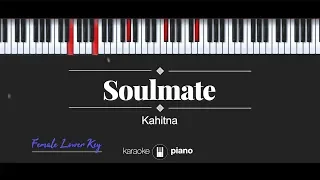 Soulmate (FEMALE LOWER KEY) Kahitna (KARAOKE PIANO)