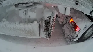Снежный циклон в Скандинавии.