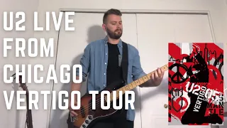 U2 Live From Chicago - Vertigo Tour (Bass Guitar Cover) - Full Concert