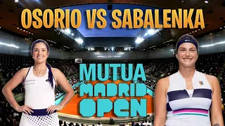 Camila Osorio vs Aryna Sabalenka Madrid Third Round Highlights