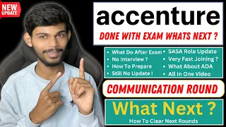 Accenture Communication Round | Interview Updates & Preparation | All Details