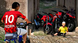 GTA V: MODS | MEU AMIGO ENCONTROU UM TUNEL CHEIO DE MOTO ROUBADA🔥