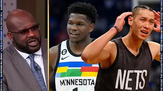 Shaq Takes a Dig at Jeremy Lin while talking about Anthony Edwards