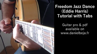 Freedom jazz dance.. Tablatures for Guitar on screen !