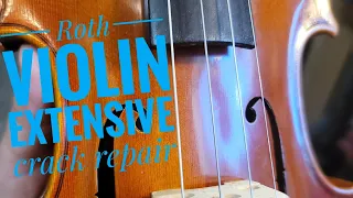Roth Violin with a big problem.   We fixed it though.
