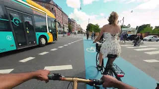 25Mins Paced Biking in Copenhagen POV  | Exploring Copenhagen by Bicycle