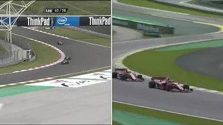 Turkey 2011 - (Vettel and leclerc collide comparison)
