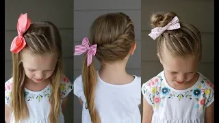 3 Five Minute Back to School Hairstyles | Q's Hairdos