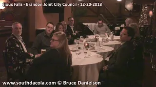 2018-12-20 Sioux Falls -  Brandon Joint City Council Dinner