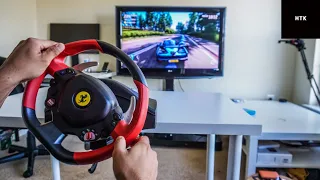 How to Setup Thrustmaster Ferrari 458 Spider Racing Wheel for Xbox One X S + Gameplay