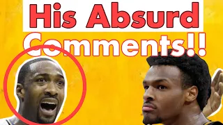 Gilbert Arenas FOOLISHLY Claims Bronny James is NBA Draft Ready!        #bronnyjames #gilbertarenas