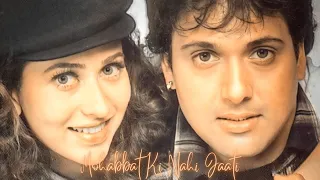 Mohabbat Ki Nahi Jaati | ROMANTIC | Hero No.1 | Udit N & Sadhana S | Govinda & Karisma Kapoor | 90s