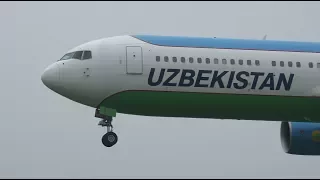 Uzbekistan Airways Boeing 767-300ER UK67005 Landing and Takeoff [NRT/RJAA]