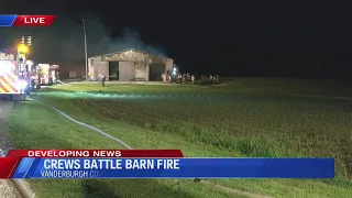 Vanderburgh County barn fire live 2