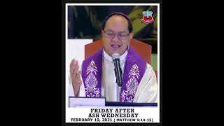 Friday after Ash Wednesday Homily