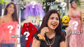My Entire Family Buy My Outfits!! *who picked the best* 😱😂
