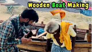 ऐसे बनता है लकड़ी का नाऊ ॥ Easy way to make wooden boat | Wooden Boat Making In Varanasi