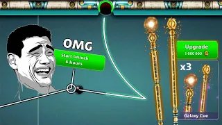 8 ball pool - 3× Piece Free Upgrade Galaxy Cue 😍 Daily Mission