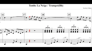 Tombe La Neige(Savatore Adamo)-for Trumpet
