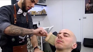 Binaural ASMR clippers and Brush sounds - Young Italian Barber - no talking