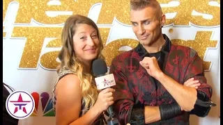 America's Got Talent: Aaron Crow Gives SILENT Interview While Showing  Off His SEXY Stare!