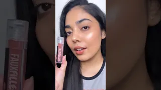 Lip Swatch @Hudabeauty Faux Filler #lipgloss #lipswatches #glossylips #hudabeauty #lipswatch