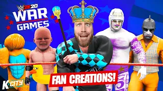 FAN Created Superstars! (WWE 2k20 WarGames Round 5!) K-CITY GAMING