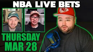 NBA Bets Live Thursday March 28th | Kyle Kirms Picks & Predictions | The Sauce Network