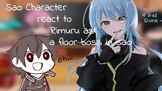 SAO character react to Rimuru as a floor boss in SAO💀🤓