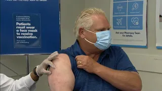 Ontario Premier Doug Ford delivers remarks after his second dose of COVID-19 vaccine – June 24, 2021