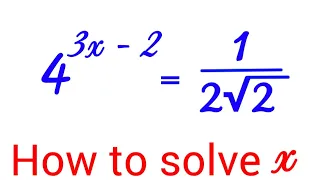 How to find the value of x in this problem | Try this exponential equation