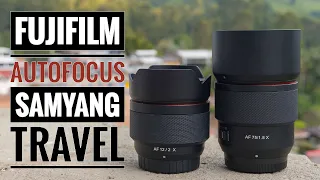 Fujifilm Autofocus Samyang 12+75mm Travel Combo