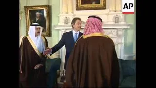 UK: LONDON: CROWN PRINCE ABDULLAH OF SAUDI ARABIA VISIT