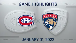 NHL Highlights | Canadiens vs. Panthers - Jan 1, 2022