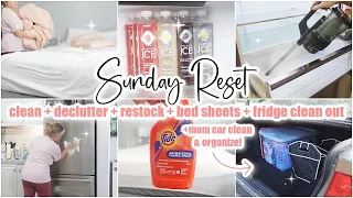 ✨🤍SUNDAY RESET  WHOLE HOUSE CLEAN + DECLUTTER + GROCERY HAUL + RESTOCKING  CLEANING MOTIVATION