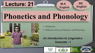 Difference between Phonetics and Phonology | Lecture: 21 (Linguistics-I)