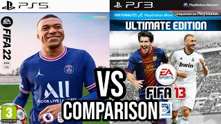 FIFA 22 PS5 Vs FIFA 13 PS3