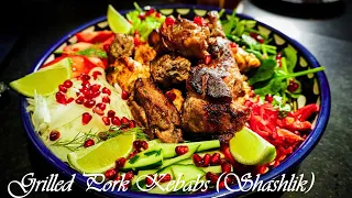 Grilled Pork Kebabs Shashlik