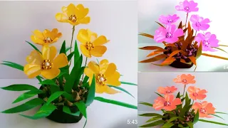 How to Make Beautiful Yellow Flowers with Plastic Bottles | diy Plastic Bottle Flower