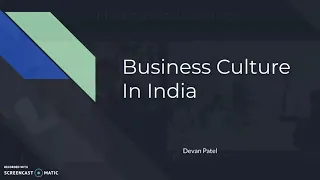 Business Culture in China and India